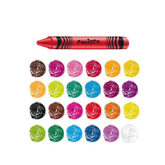 CARIOCA MAXI WAX CRAYONS TUBE 50 PIECES