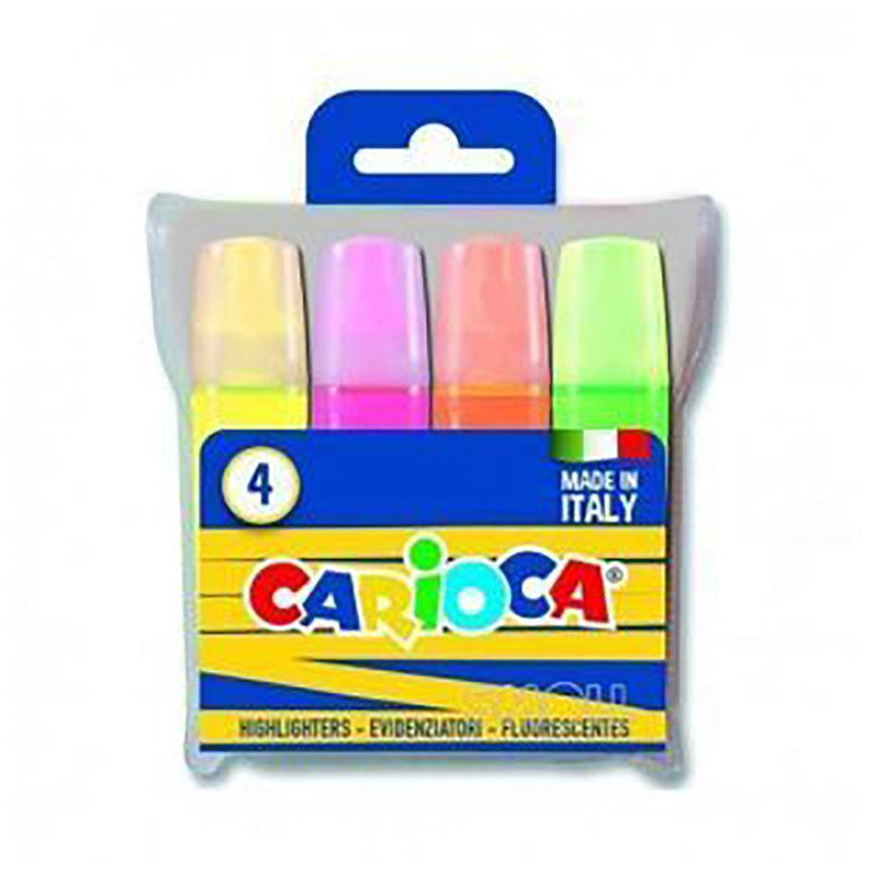 CARIOCA MEMOLIGHT WALLET 4 PIECES ASSORTED HIGHLIGHTERS