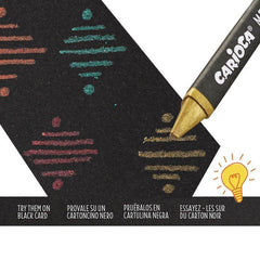 CARIOCA METALLIC CRAYONS BOX WAX CRAYON 8 PIECES