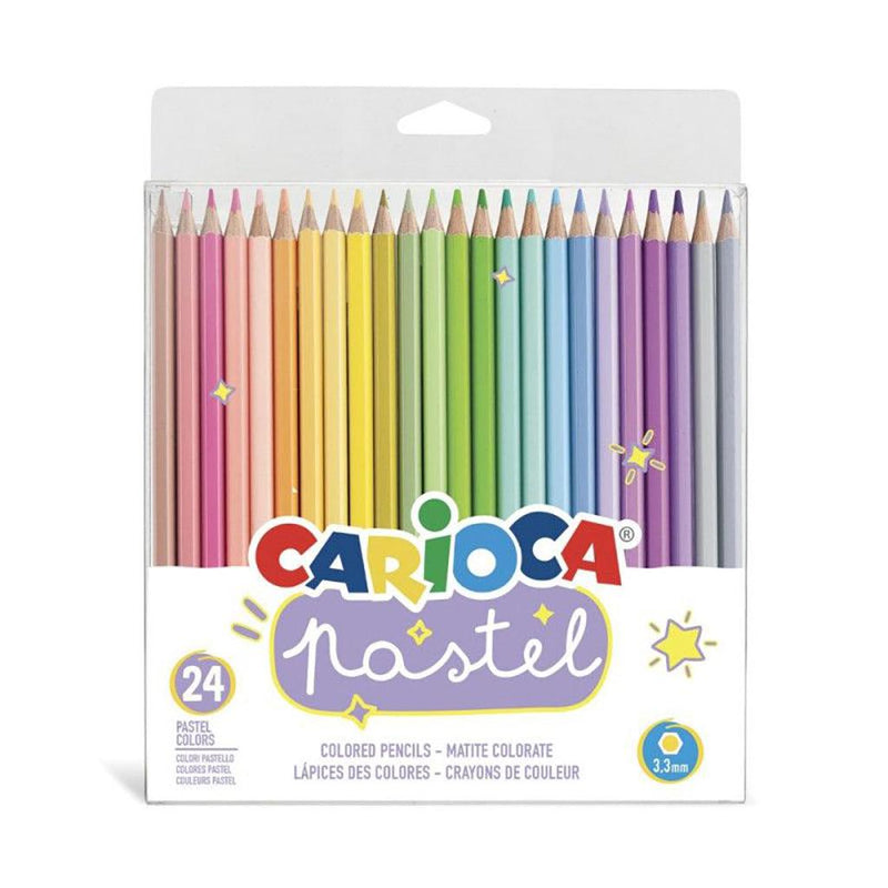 CARIOCA PASTEL COLORED PENCILS 24 PIECES