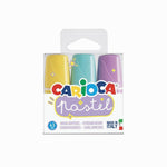 CARIOCA PASTEL HIGHLIGHTERS MINI TRANSPARENT BOX 3 PIECES