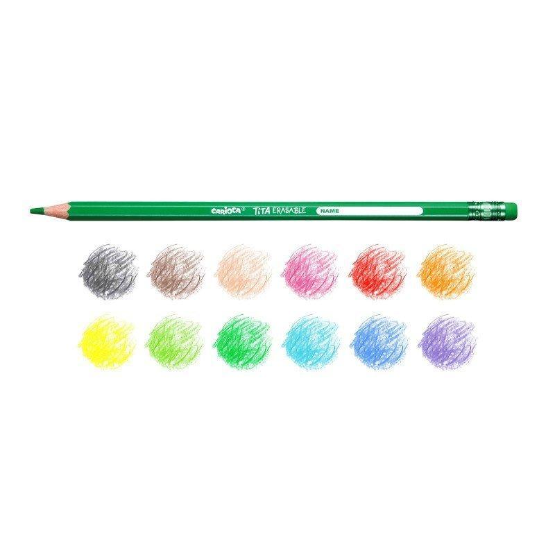 CARIOCA Tita Erasable 12pcs Colored Pencils