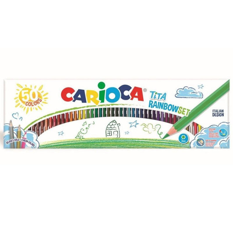 CARIOCA TITA RAINBOW COLORED PENCILS 50 PIECES