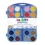 CARIOCA Watercolor Plastic Case 24pcs of30 mm