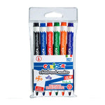 CARIOCA WHITE BOARD MARKER WITH CLIP 4 PIECES