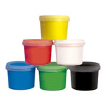 Case 6 Pots 100 ml Finger Paint Basic Colors