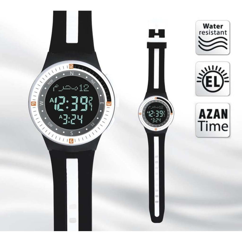 Al Harameen Azan Watch HA-6505BWB