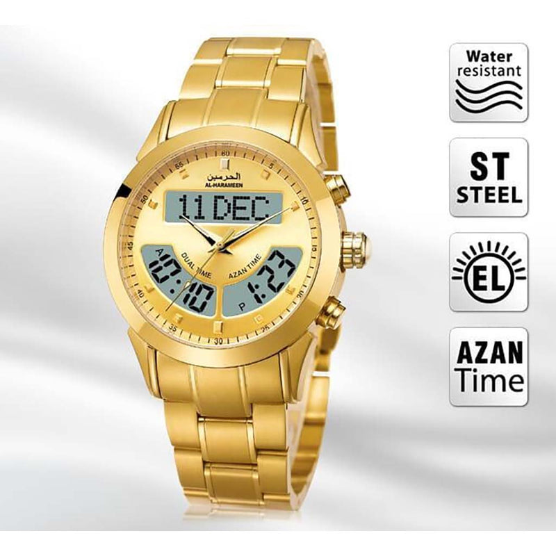 Al Harameen Azan Watch HA-6102FG