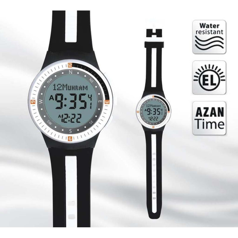 Al Harameen Azan Watch HA-6505BWW