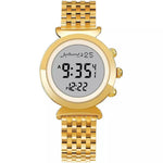 Al Harameen Gold Digital Leather Women's Watch HA-6351FG