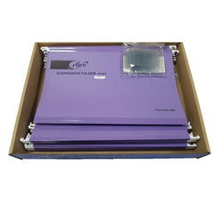 ELFEN 927 DELUXE SUSPENSION FOLDER FULLSCAPE SIZE PACK OF 50 PIECES COLOUR VIOLET