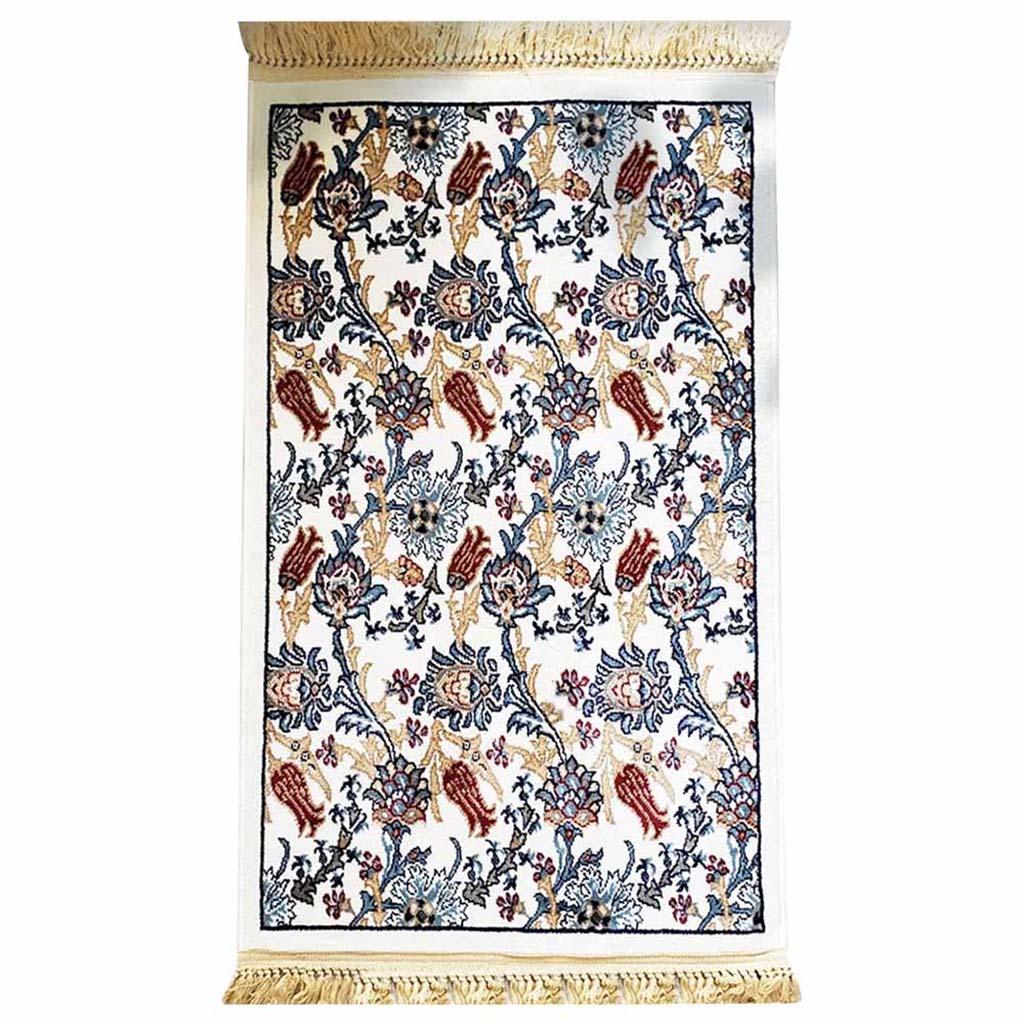 Eznik Prayer Mat White سجادة صلاة ازنيك علي شكل ازهار