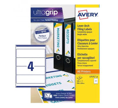 FILING LABELS L7171-25 WITH ULTRAGRIP TECHNOLOGY, 200 X 60 MM, 4 LABELS PER SHEET, 25 SHEETS IN A PACK