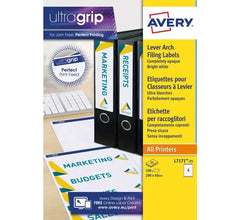 FILING LABELS L7171-25 WITH ULTRAGRIP TECHNOLOGY, 200 X 60 MM, 4 LABELS PER SHEET, 25 SHEETS IN A PACK