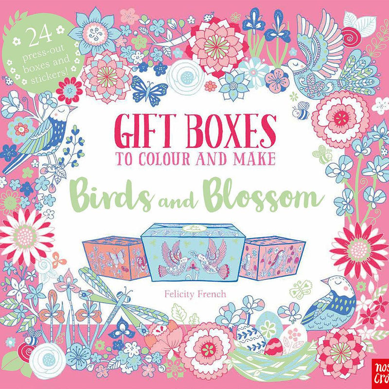 Gift Boxes to Colour and Make: Birds and Blossom