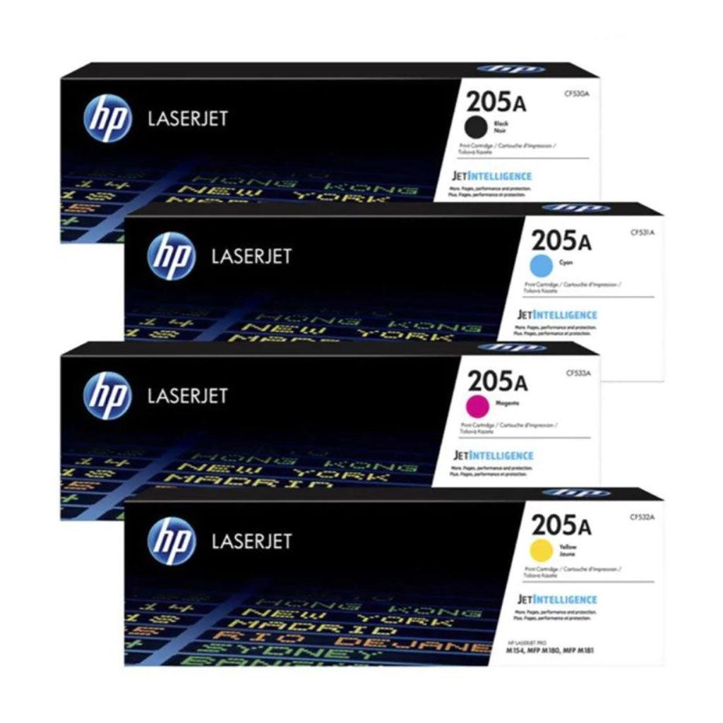 HP TONER 205A full set ( BLACK - CYAN - MAGENTA - YELLOW )