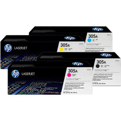 HP TONER 305A full set ( MAGENTA - YELLOW - CYAN - BLACK )