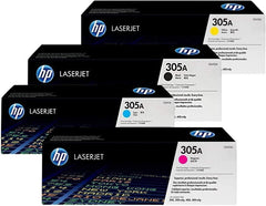 HP TONER 305A full set ( MAGENTA - YELLOW - CYAN - BLACK )