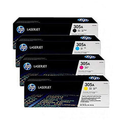 HP TONER 305A full set ( MAGENTA - YELLOW - CYAN - BLACK )