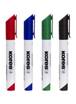 Kores 4-Piece K-Marker XW1 Bullet Tip Whiteboard Marker