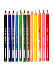 Kores Kolores Jumbo Triangular Colour Pencils, 12 Piece