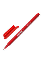 Kores 4-Piece K-Liner Fineliner with Metal-Clad Tip, 0.4mm