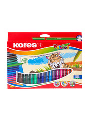 Kores Korellos Pen with Fibre Felt/Conic Tip, 20 Piece