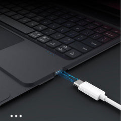 iPad Keyboard 10.2 Inches - Leather Keyboard Case With Touchpad - 10.2/10.5 inches