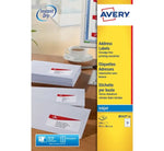 J8163 - AVERY QUICK DRY ADDRESS LABELS, 99.1X38.1MM, 14 LABELS PER SHEET, 10 SHEETS IN A PACK