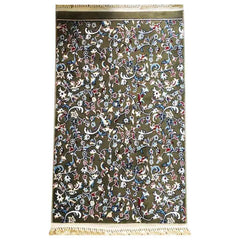 Kids Al Rawdah Plain Premium Prayer Mat Green سجادة صلاة الروضة فاخرة اخضر للاطفال