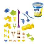 Kit 4 Cans 116 g Soft Dough With Tools Funny Faces