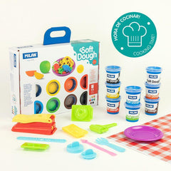 Kit 8 Cans 59 g Soft Dough With Tools Cooking Time