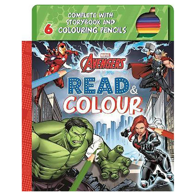 Marvel Avengers Read & Colour