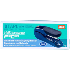 MAX STAPLER 26/6 FLAT CLINCH (25 Sheets) (50X1) MXHD50 F BLUE