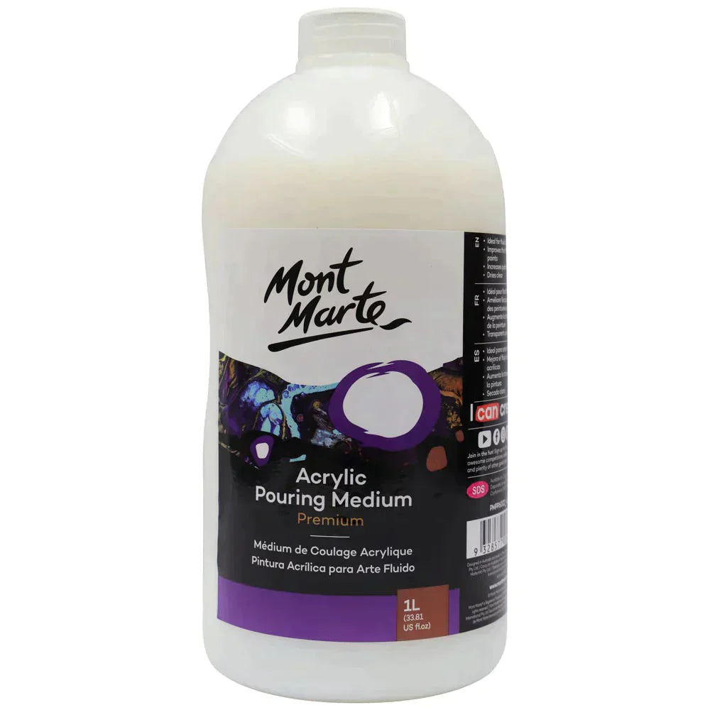 Mont Marte Acrylic Medium - Pouring Medium 1L - PMPP6002