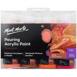 Mont Marte Acrylic Pouring / Fluid Paint Set 120ml 4pc - Coral PMPP4002