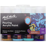 Mont Marte Acrylic Pouring / Fluid Paint Set 120ml 4pc - Golden Beach PMPP4003