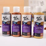 Mont Marte Acrylic Pouring / Fluid Paint Set 120ml 4pc - Metallic PMPP4004