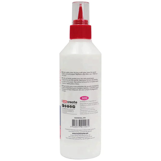 Mont Marte Adhesive MACR0011 - PVA Craft Glue 250g Fine Tip Applicator