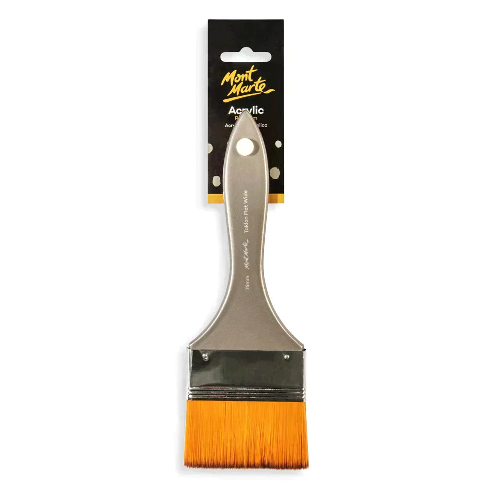 Mont Marte Artist Brush Taklon Flat Wide 75mm - MPB0056