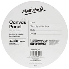 Mont Marte Canvas Panels Round 30cm Pkt of 2 CMPR0030