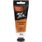 Mont Marte Dimension Acrylic Paint 75ml Tube - Burnt Sienna PMDA0034