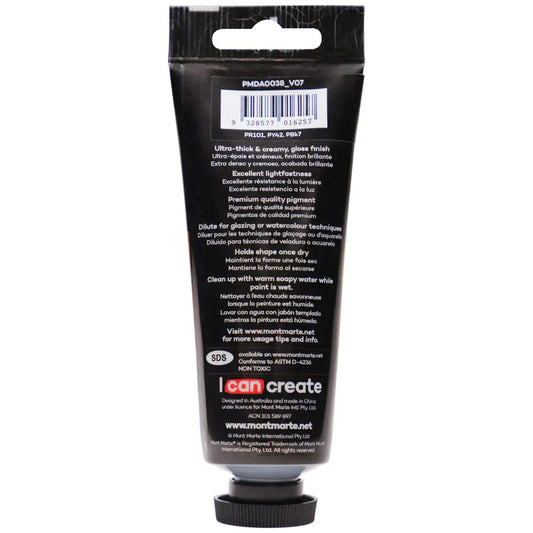 Mont Marte Dimension Acrylic Paint 75ml Tube - Vandyk Brown PMDA0038