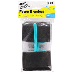 Mont Marte Discovery Series MACR0024 - Foam Hobby Brush 100mm 4pc