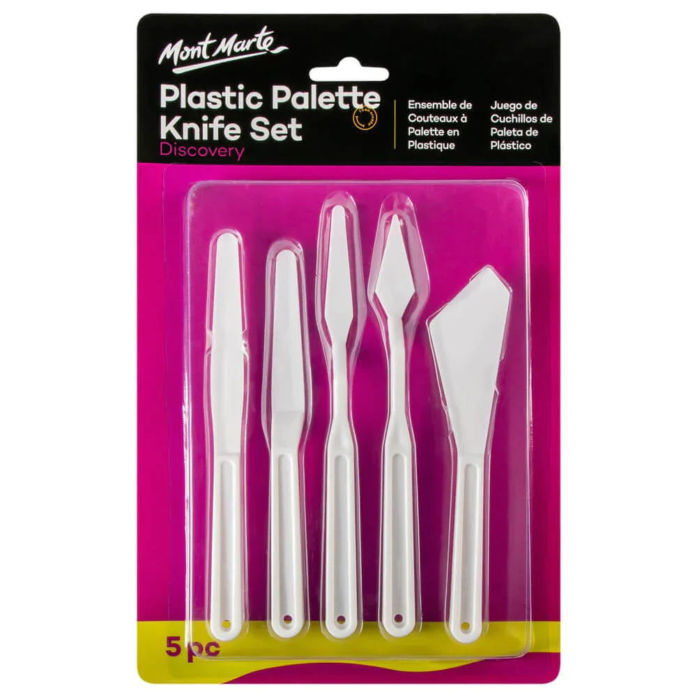 Mont Marte Discovery Series - Palette Knife Set 5pc (Plastic) MAPK0001