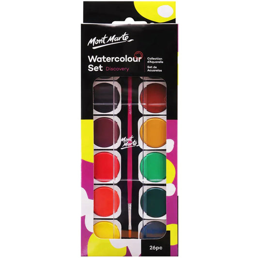 Mont Marte Discovery Series - Watercolour Cake 26pc - PMHS0024