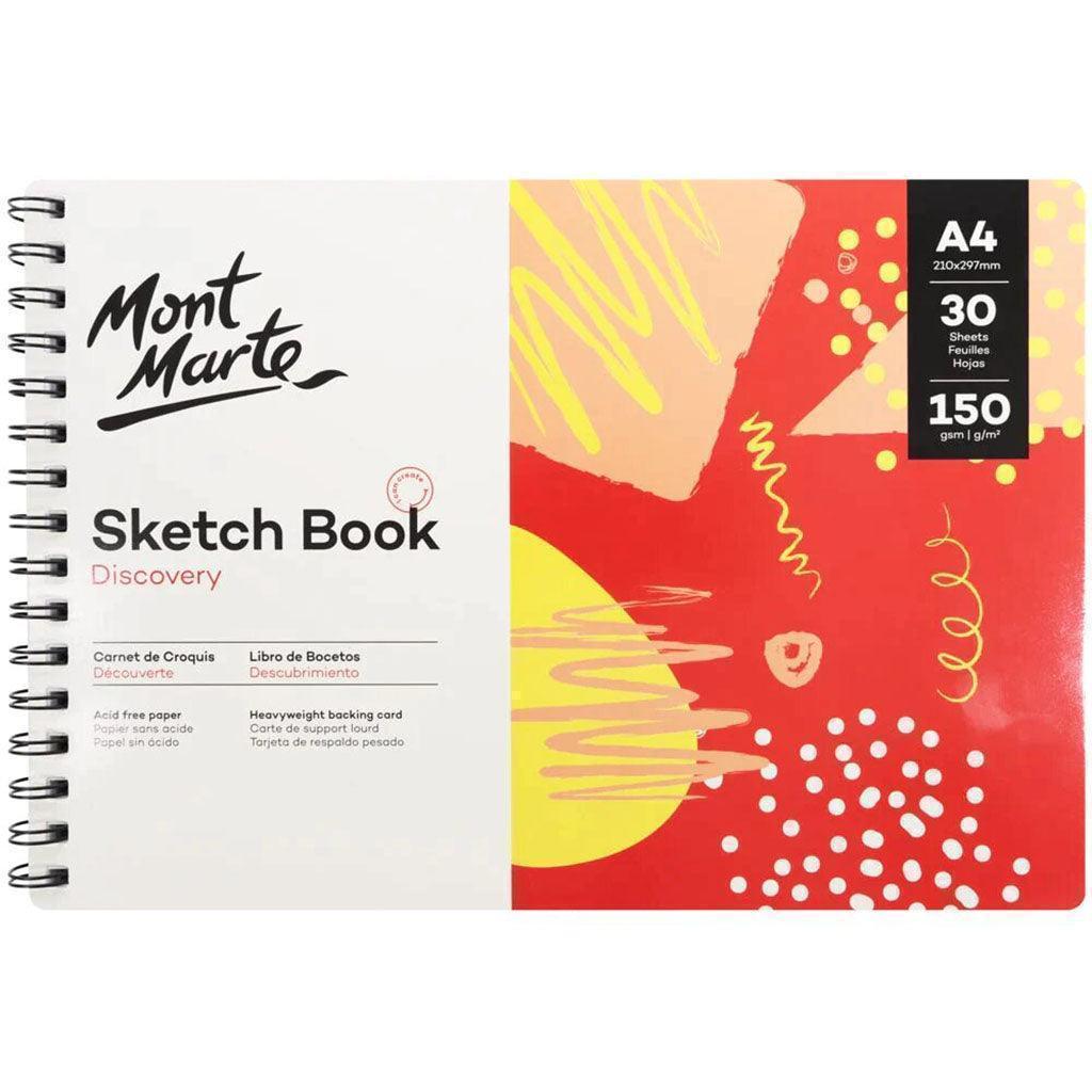 Mont Marte Discovery Sketch Book Spiral Bound A4 150gsm 30 Sheet - MSB0119