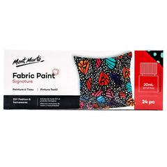 Mont Marte Signature Fabric Paint Set - 24pc x 20ml PMHS0081