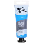 Mont Marte Fluoro Acrylic Paint 50ml - Blue PMFL5007