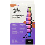 Mont Marte Fluro Glow In The Dark Acrylic Paint Intro Set 8 x 18ml - PMFL8181